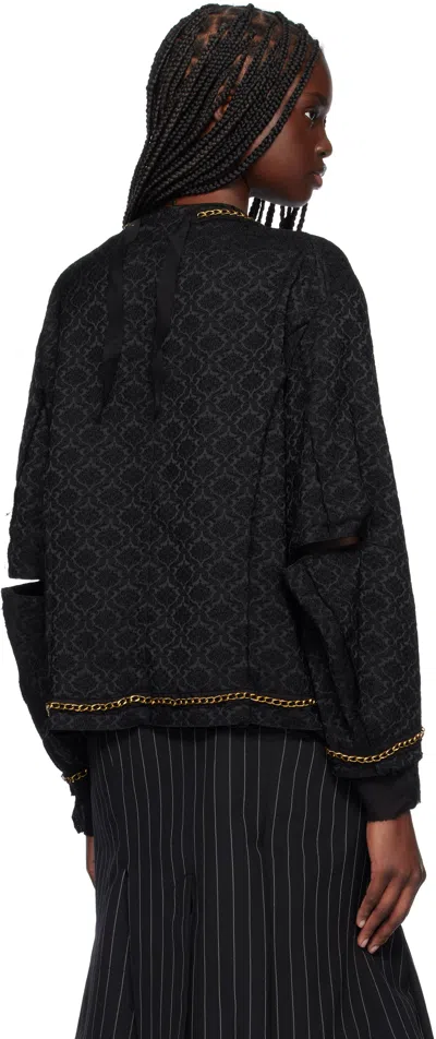 Undercover Black Uc1e4205-1 Jacket In Black Base