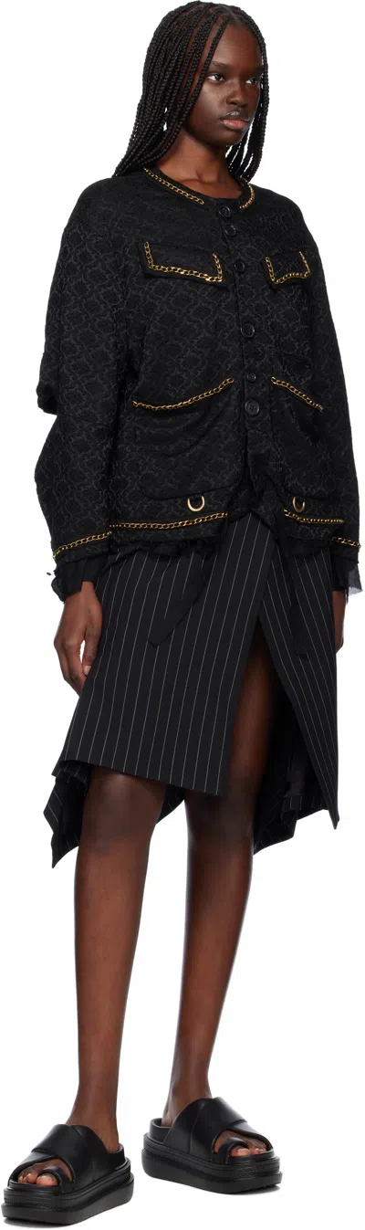 Undercover Black Uc1e4205-1 Jacket In Black Base