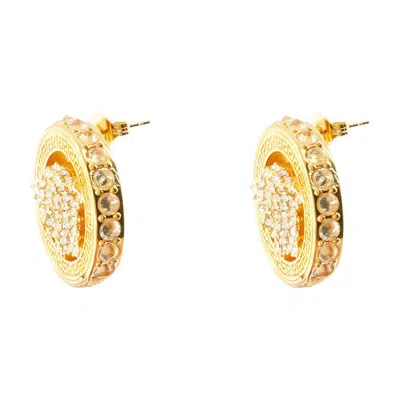 Versace Earrings - Metal - Gold In Gold