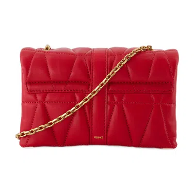 Versace Mini Sac Matelassé Kleio In Red