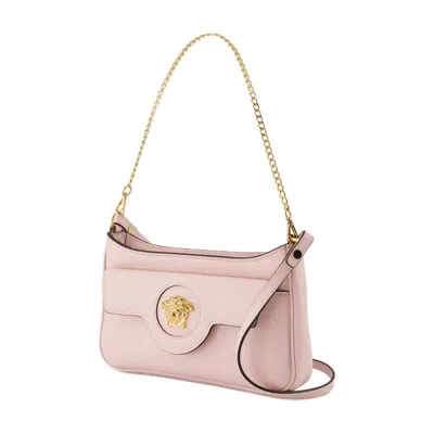 Versace Mini Vitello Shoulder Bag In Pink
