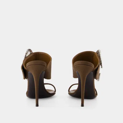 Giuseppe Zanotti Ludhovica 105 Sandals - Leather - Brown In Brown