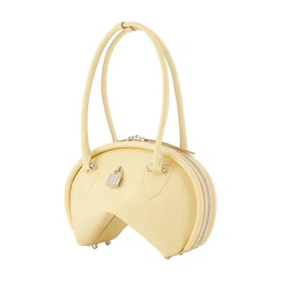 Acne Studios Bowlina Mini Shoulder Bag In Yellow