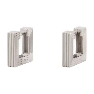 Ivi Aurelia Mini Rhodium-plated Mini Hoops In Silver