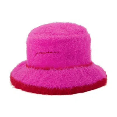 Jacquemus Le Bob Neve Bucket Hat In Pink