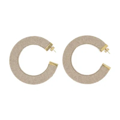 Jacquemus La Créole Linu Earrings In Beige