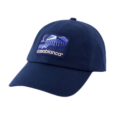 Casablanca Greek Temple Rubber Cap In Blue
