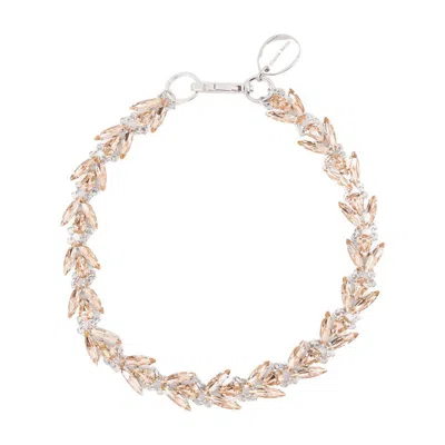 Simone Rocha Crystals Choker In Pink