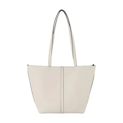 Vanessa Bruno Tote Pm Shopper Bag - Leather - White In White