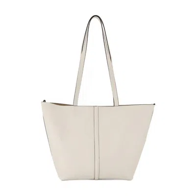 Vanessa Bruno Tote Pm Shopper Bag - Leather - White In White