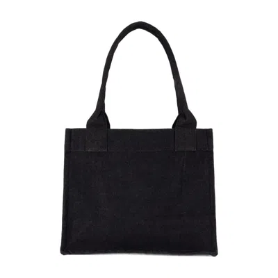 Ganni Large Easy Shopper Bag In Black