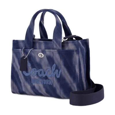 Coach Tie Dye Cargo Tote Bag 26 In Blue