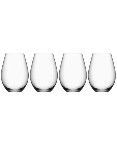 Orrefors Pulse Set Of 4 Stemless Wine Glasses