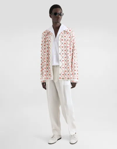 Dolce & Gabbana White Linen Shirt In White