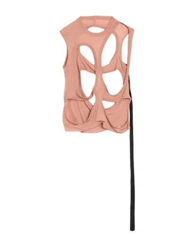 Rick Owens Drkshdw Drkshdw By Rick Owens Man Tank Top Light Pink Size S Cotton In Pink