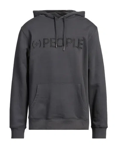 People (+)  Man Sweatshirt Lead Size Xl Cotton, Polyester In Grey