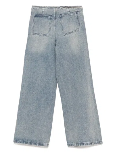 B+ab Jeans Mit Kristallen In Blau