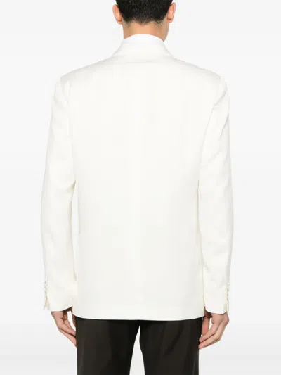 Lardini Wool Blazer In Nude