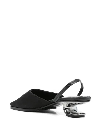 Nicole Saldaña 40mm Syd Mules In Black