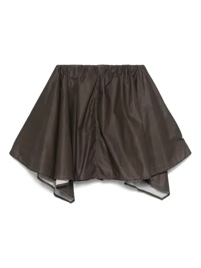 Our Legacy Brown Mainsail Miniskirt In Braun