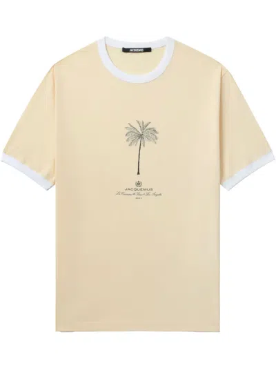 Jacquemus Le Tshirt Venice T-shirt In Beige