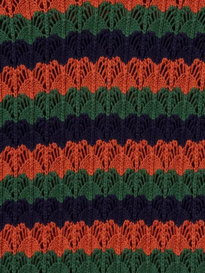 La Doublej Perry Knit Midi Dress In Orange