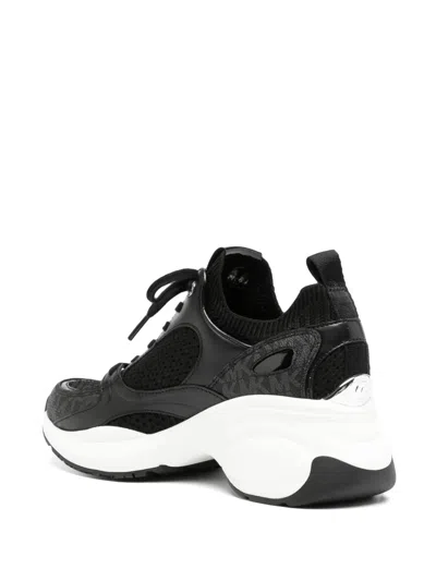 Michael Kors Round Toe Trainer In Black