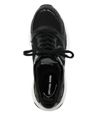 Michael Kors Round Toe Trainer In Black