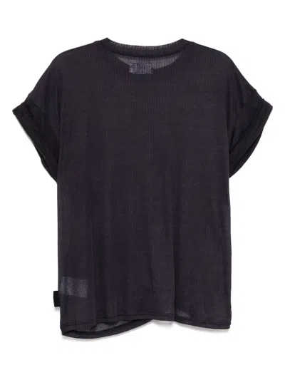 Izzue Gerafftes T-shirt In Blau