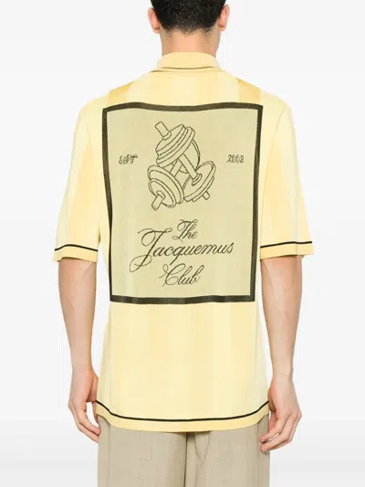 Jacquemus Le Polo Liga T-shirt In Yellow