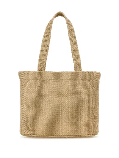 Jimmy Choo E/w Raffia Beach Tote Bag In Nude