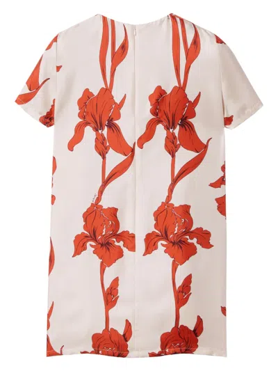 La Doublej Mini Swing Iris Dark Orange Dress In Orange