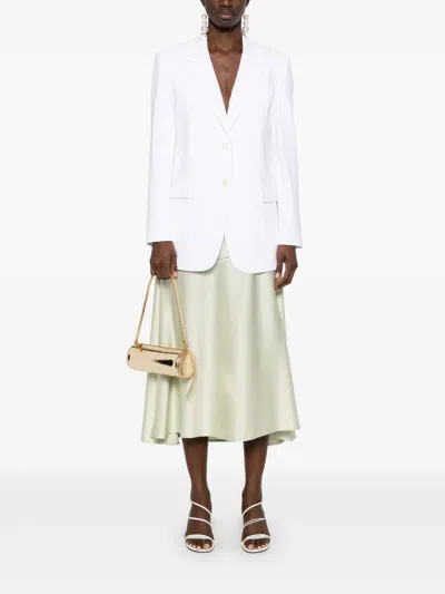 Theory Single-breasted Blazer In Weiss
