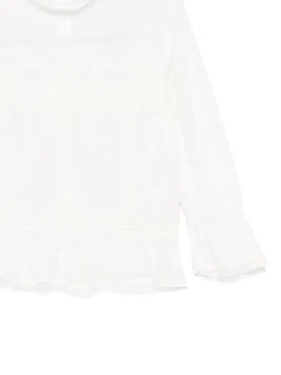 Ermanno Scervino Junior Bestickte Bluse In Weiss