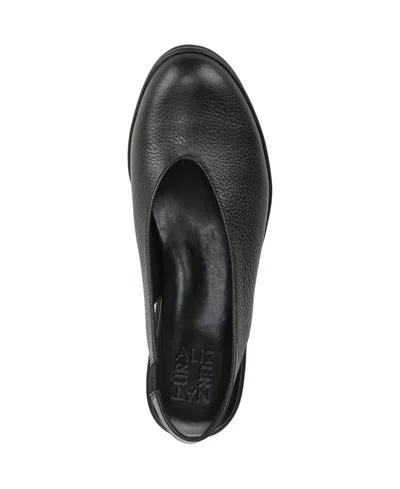 Naturalizer Women's Sutton Closed Almond Toe Slingback Wedges In Black Leather