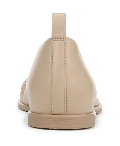 Naturalizer Women's Estie Closed Square Toe Ballet Flats In Coastal Tan Leather