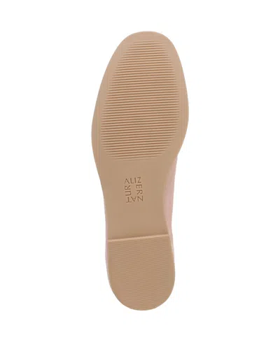 Naturalizer Women's Estie Closed Square Toe Ballet Flats In Cameo Pink Suede