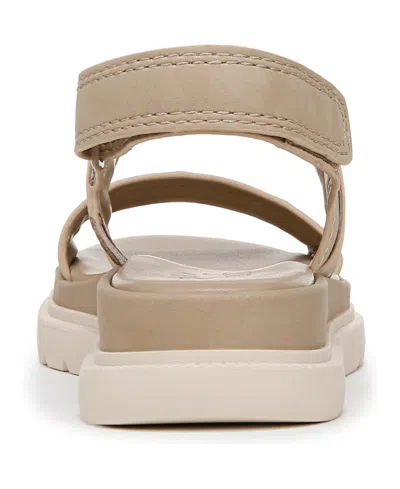 Naturalizer Women's Attract Slingback Platform Sandals In Tan Faux Leather