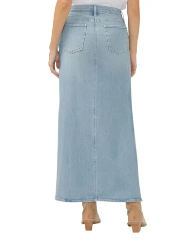 Silver Jeans Co. Women's Side Split Denim Maxi Skirt In Indigo