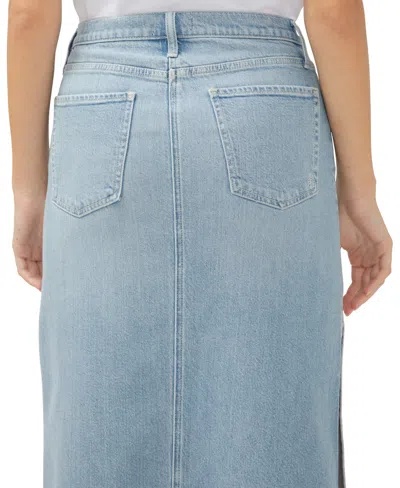 Silver Jeans Co. Women's Side Split Denim Maxi Skirt In Indigo