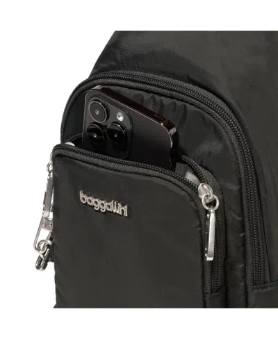 Baggallini Securtex Anti-theft Daytripper Sling Bag In Black