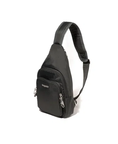 Baggallini Securtex Anti-theft Daytripper Sling Bag In Black
