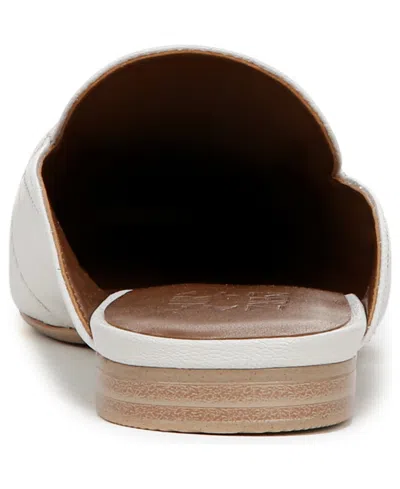 Naturalizer Women's Emerson Closed Square Toe Mule Loafers In Warm White Leather