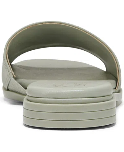 Naturalizer Women's Genevieve Open Square Toe Slide Sandals In Pistachio Leather