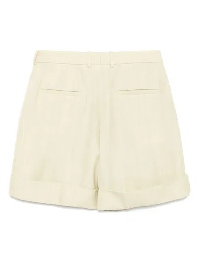 Jil Sander Silk-blend Bermuda Shorts In Grün