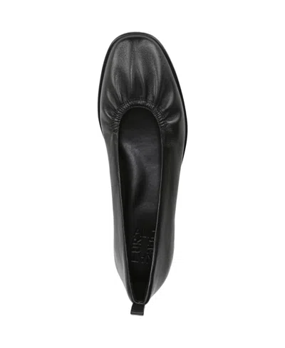 Naturalizer Women's Estie Closed Square Toe Ballet Flats In Black Leather