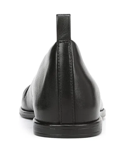 Naturalizer Women's Estie Closed Square Toe Ballet Flats In Black Leather