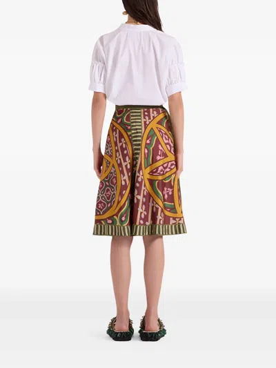 La Doublej Wrap Design Skirt In Violett