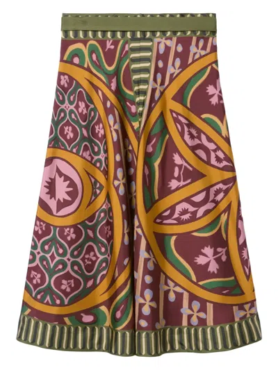 La Doublej Wrap Design Skirt In Violett