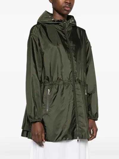 Moncler Wete Hooded Jacket In Green